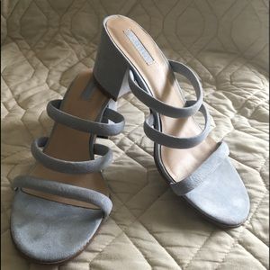 Forever 21  thin strap sandals. Light blue